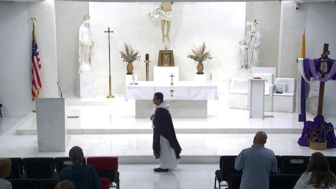 Святая Месса в понедельник четвертой недели Великого поста.