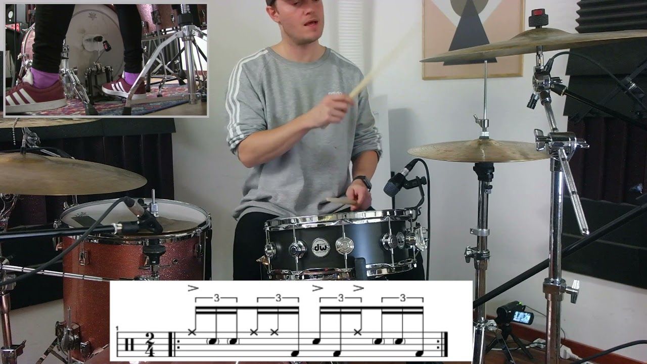 Drum Lesson - Advanced Drum Lick in the style of Weckl, Colaiuta, Novak