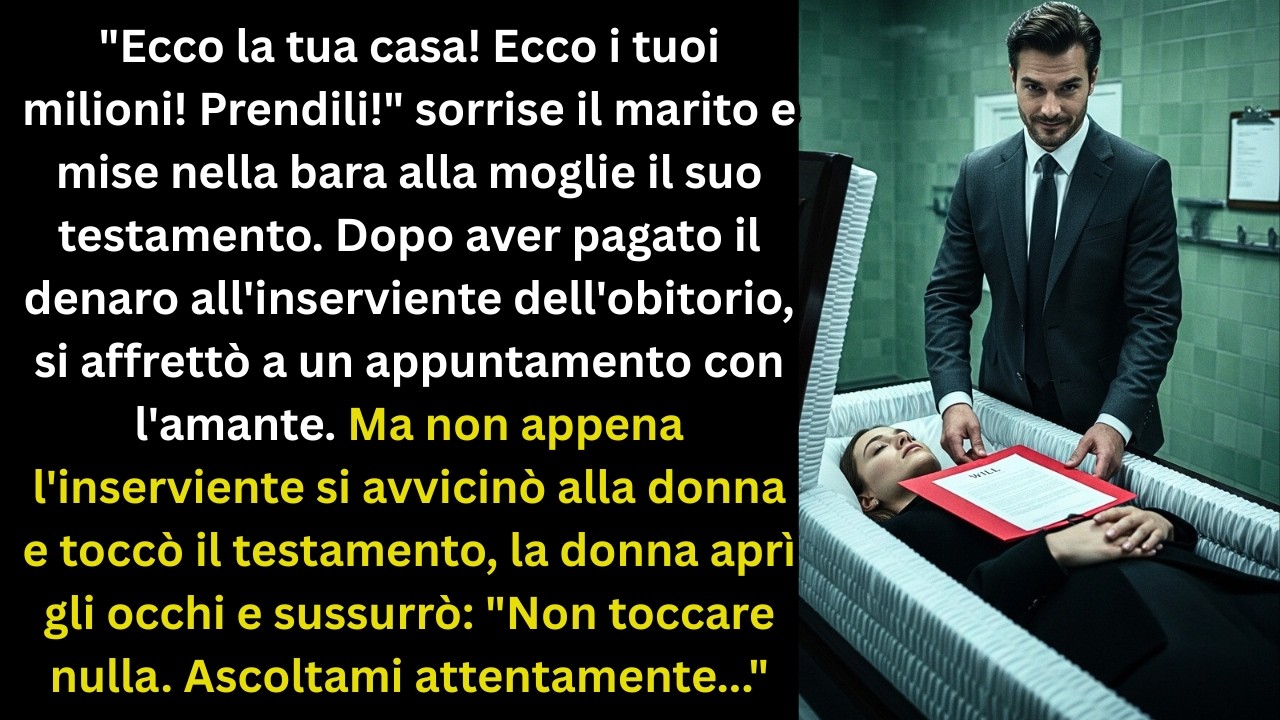 Ecco casa tua! Ecco i milioni! Tieni!-il marito rise e mise in morgue il testamento alla moglie...