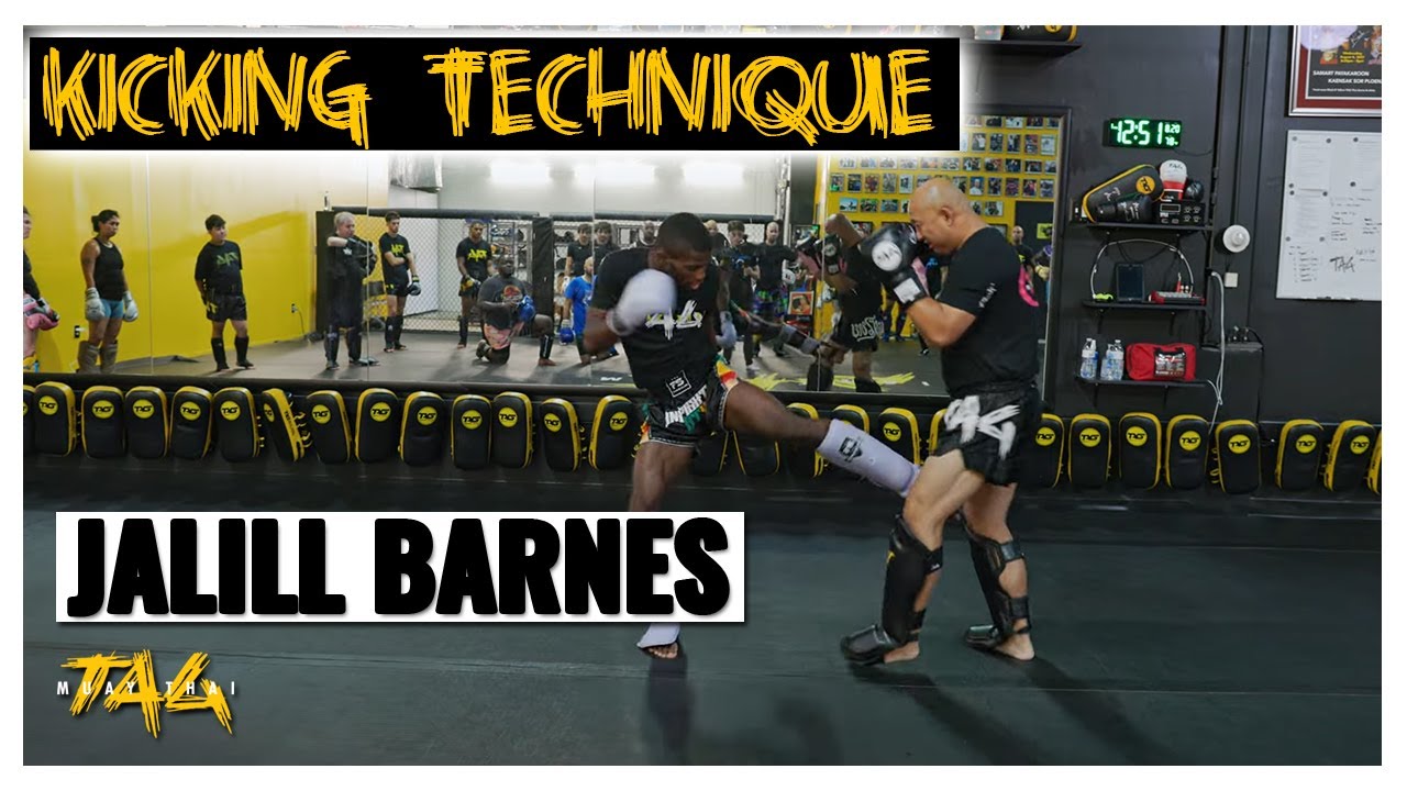 Muay Thai Kicking Technique - Off the Center Line with Jalill Barnes