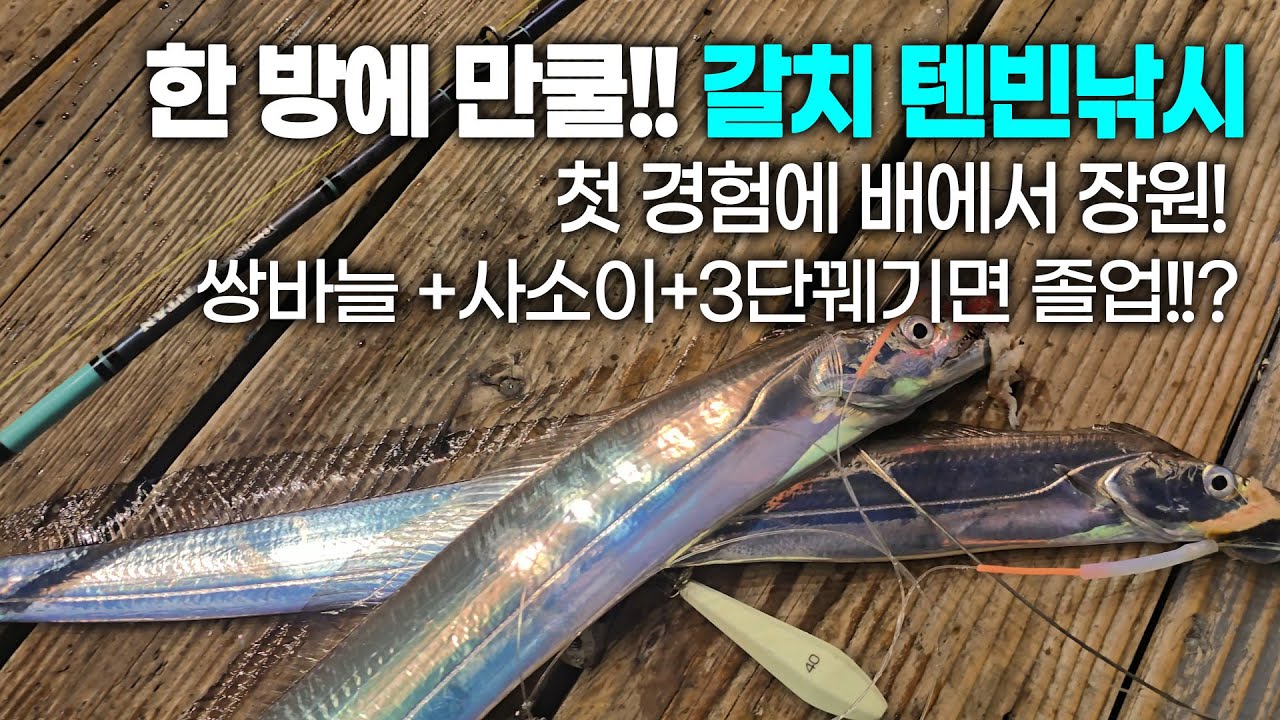 갈치텐빈낚시 이거보고 만쿨할래요? 집가서 혼날래요? 쌍바늘 채비 완전정복, 사소이 기능 테크닉,심해텐빈 #아오맥스 #패턴텐빈 #갈치낚시 #갈치지깅 #갈치텐빈 #텐빈