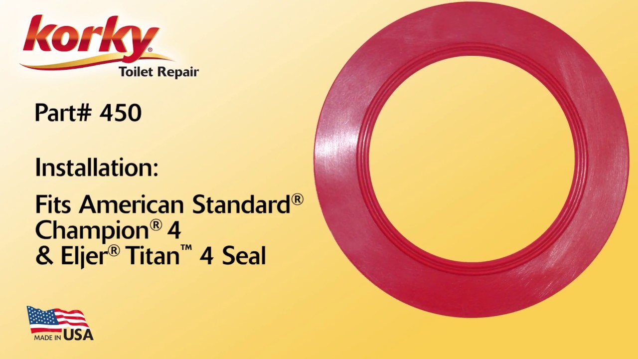 How to Install a Toilet Flush Valve Seal for American Standard and Eljer Toilets - 450BP