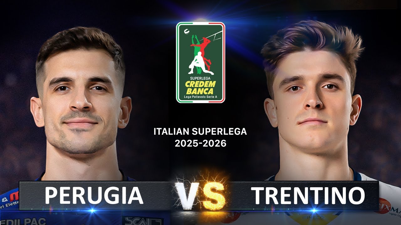 Perugia vs Trentino | Italian Volleyball LVF SerieA1 2025/2026