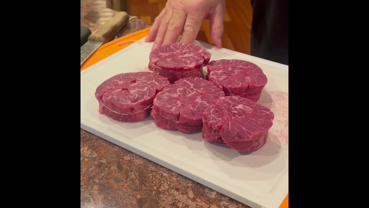 Beef Flatiron Pinwheel Steak with Green Peppercorn Compound Butter 