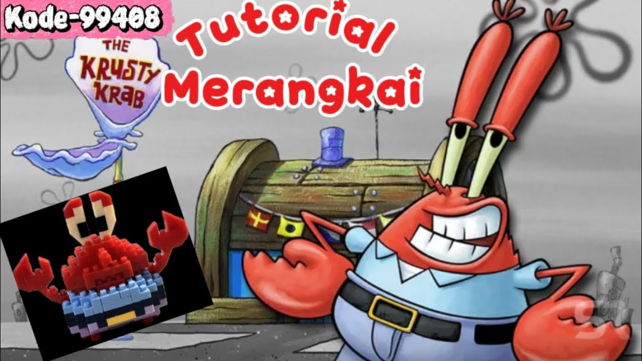 Tutorial cara merakit bricks Mr. Crab kode 44209, #brick #lego #bricks #spongebobsquarepants #block 
