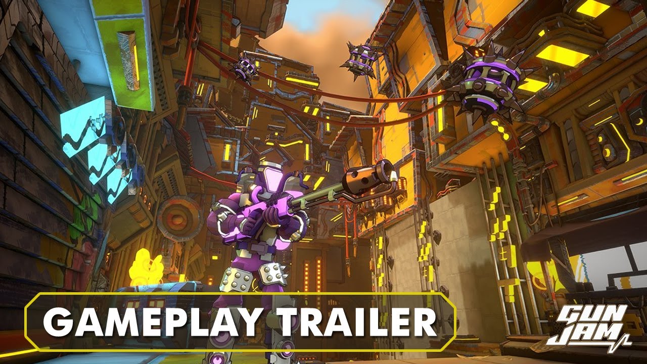 GUN JAM is a rhythm first-person shooter where the player must shoot to the beat to survive.