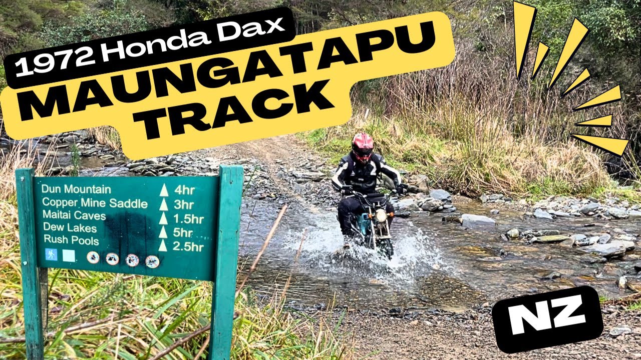1972 Honda Dax on Maungatapu Track Nelson, New Zealand