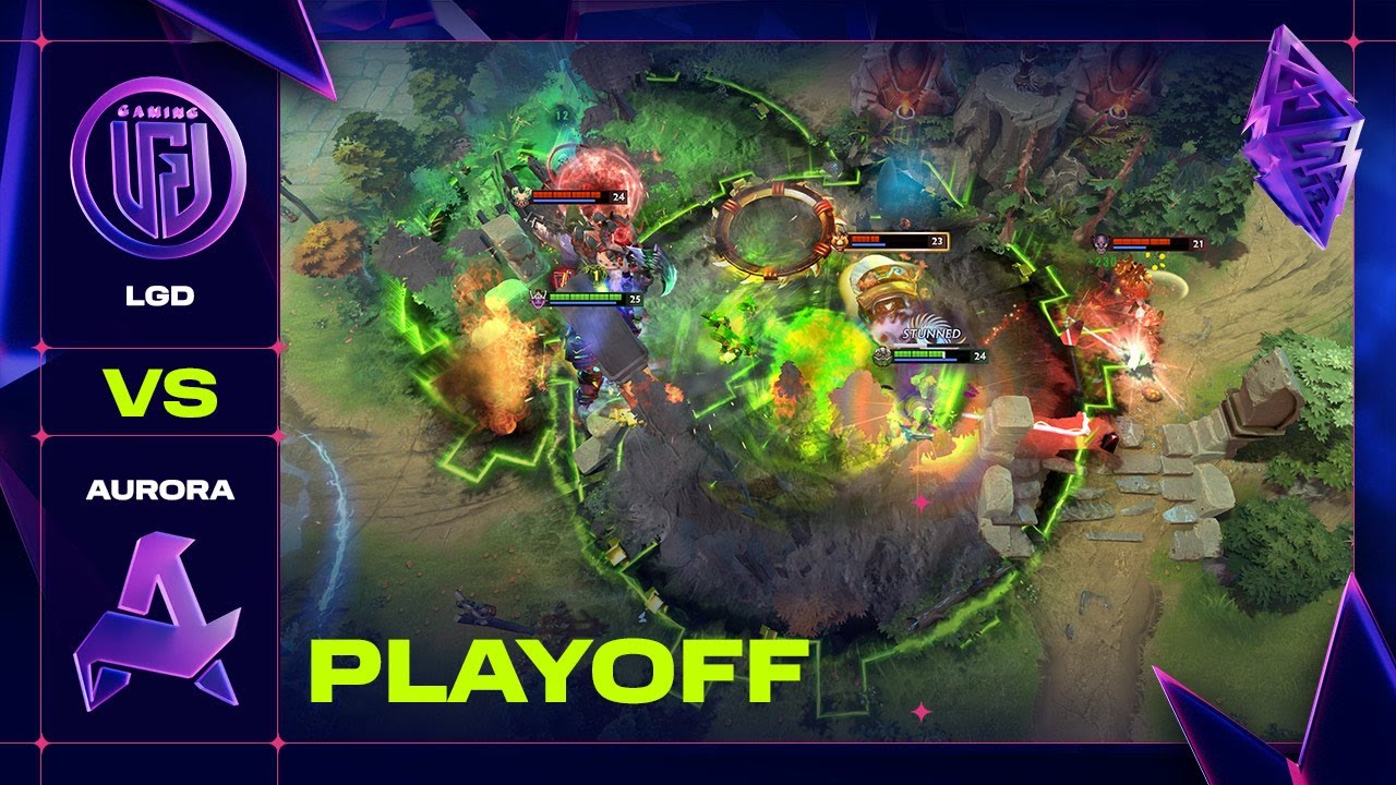 CRAZY GAME! LGD GAMING vs AURORA - Official Highlights - BLAST SLAM VII Dota 2