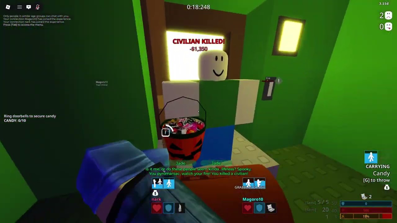 Notoriety - Trick Or Treat: Normal Co-op 0:42:247 [ROBLOX]