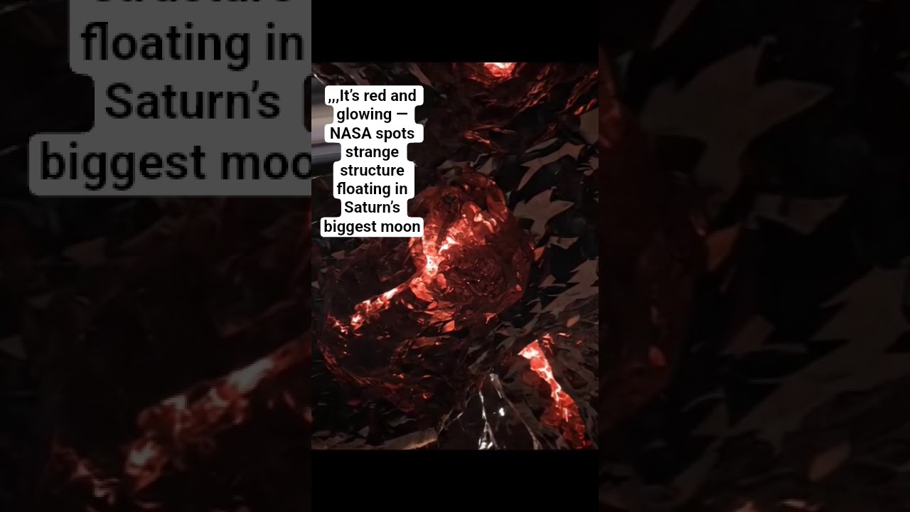 It&rsquo;s red and glowing ― NASA spots strange structure floating #floating #nasa #grow