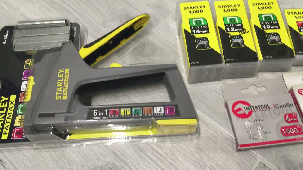 Обзор Степлер 6 в 1 Fatmax STANLEY FMHT6 70868