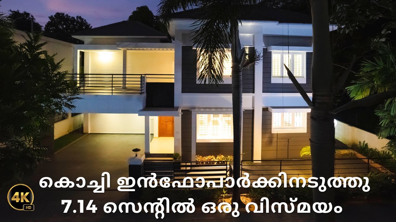 Luxury Villa For Sale Near Info Park & Smart City, Kochi | 7.14 Cents | 2220 Sq.Ft | 1.20 Cr.