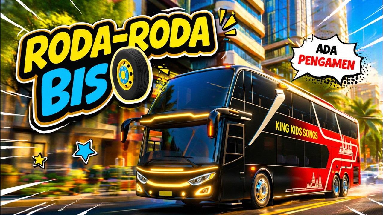 🚌 Roda-Roda Bis &ndash; Lagu Anak Indonesia | Animasi 3D Lucu & Ceria 🚌