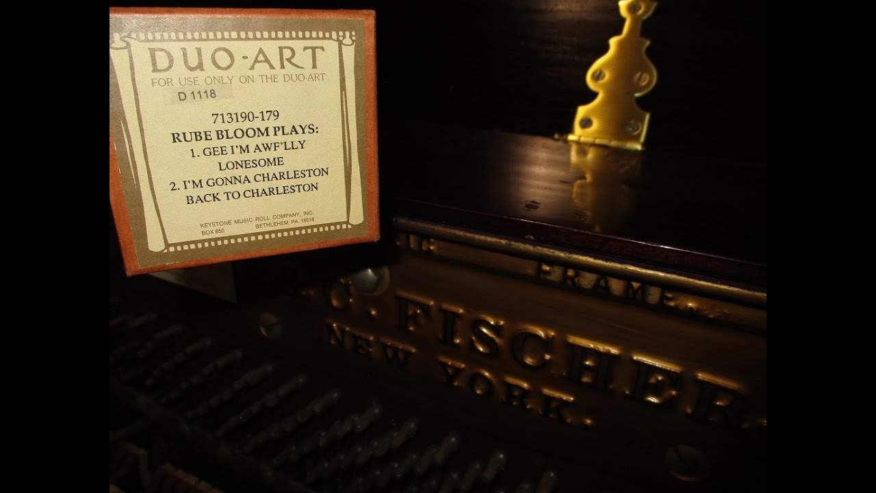 Two 1925 songs played by Rube Bloom on a newly-restored foot-pump player piano