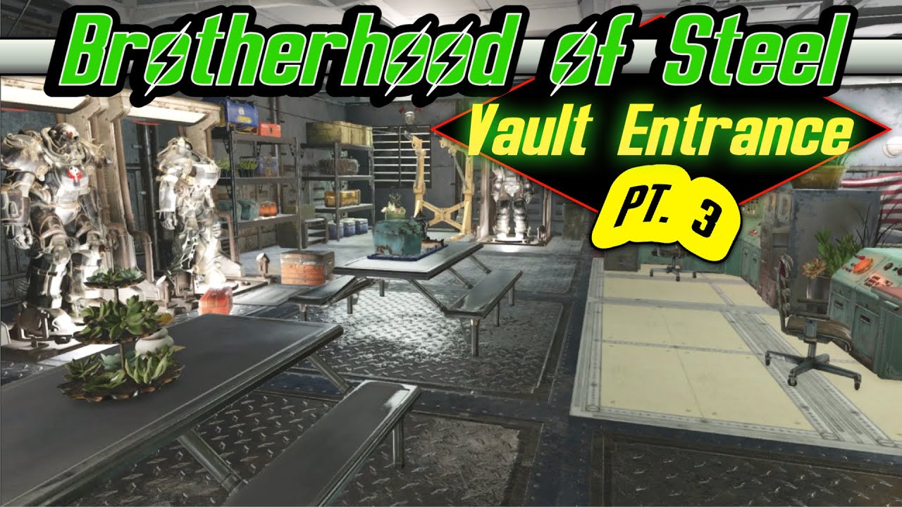 Fallout 76 - BOS HQ Vault Entrance! Lobby Shelter Build | BOS HQ PT. 3