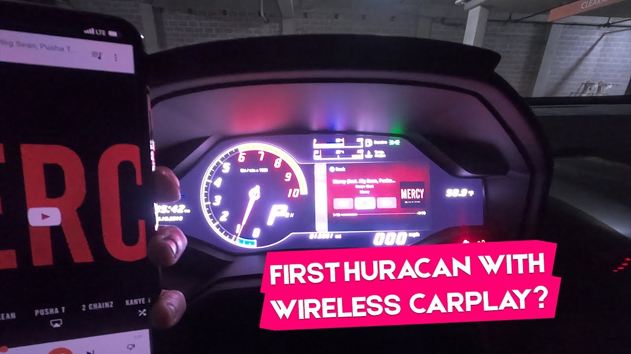 Wireless Carplay on a Lamborghini Huracan!!!