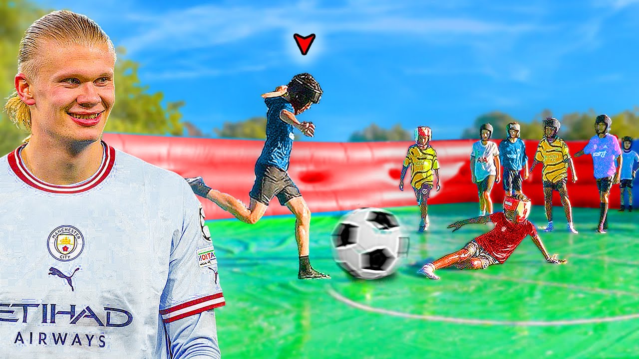 WORLD&rsquo;S BIGGEST SLIP N SLIDE KIDS FOOTBALL MATCH