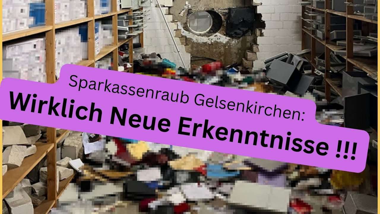 Endlich: Spektakuläre Neuigkeiten beim Sparkassenraub Gelsenkirchen.