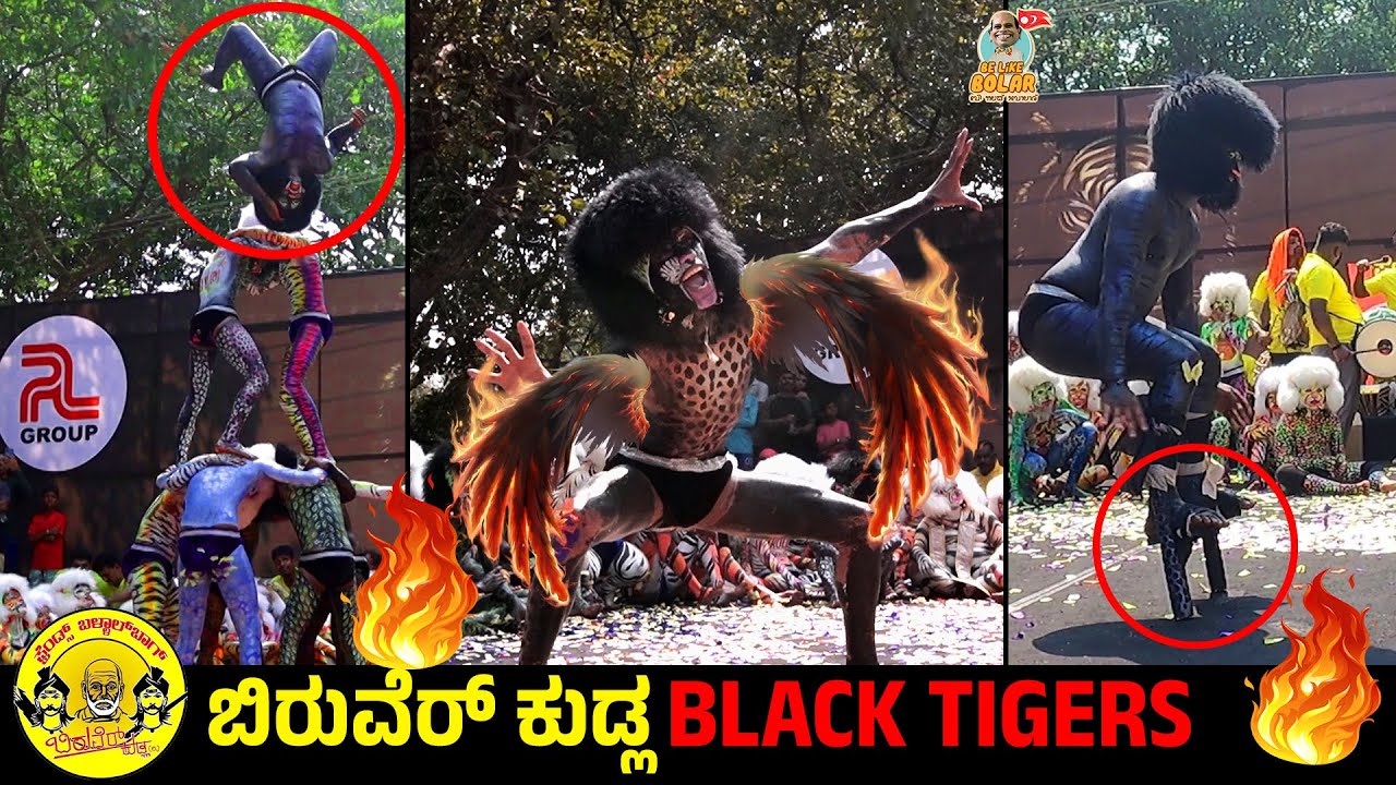 BLACK TIGERS 🔥 🐯 | Biruver Kudla da Pilikulu 2023 |  ಬಿರುವೆರ್ ಕುಡ್ಲ | SHARADA HULI-2023 #pilinalike