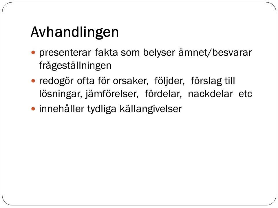 Utredande text