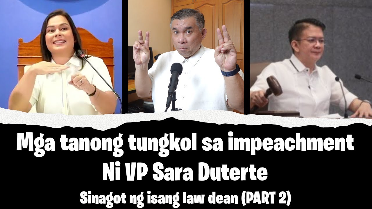 Questions from the Impeachment video. Answered by a law dean (Part 2)
