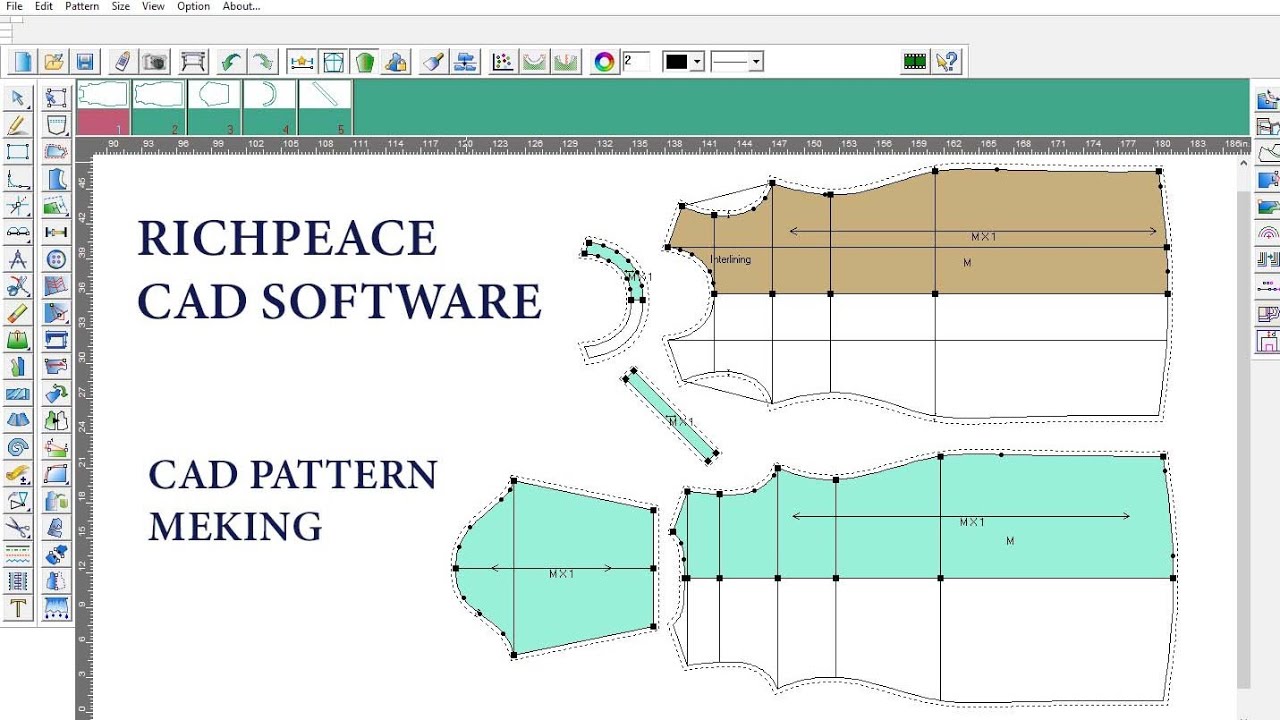 Richpeace garment cad software l kurti pattern darftting #richpeace#cad