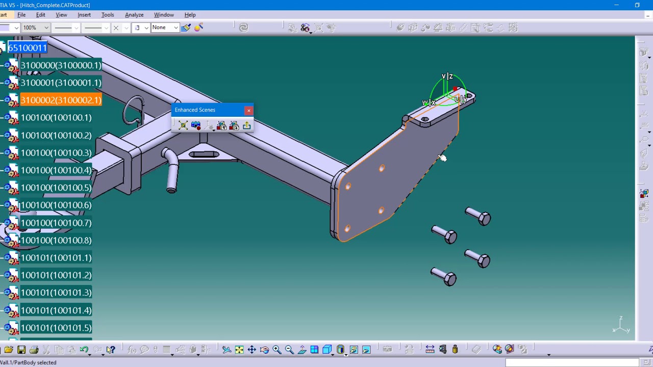 Creating and Managing Scenes in CATIA V5