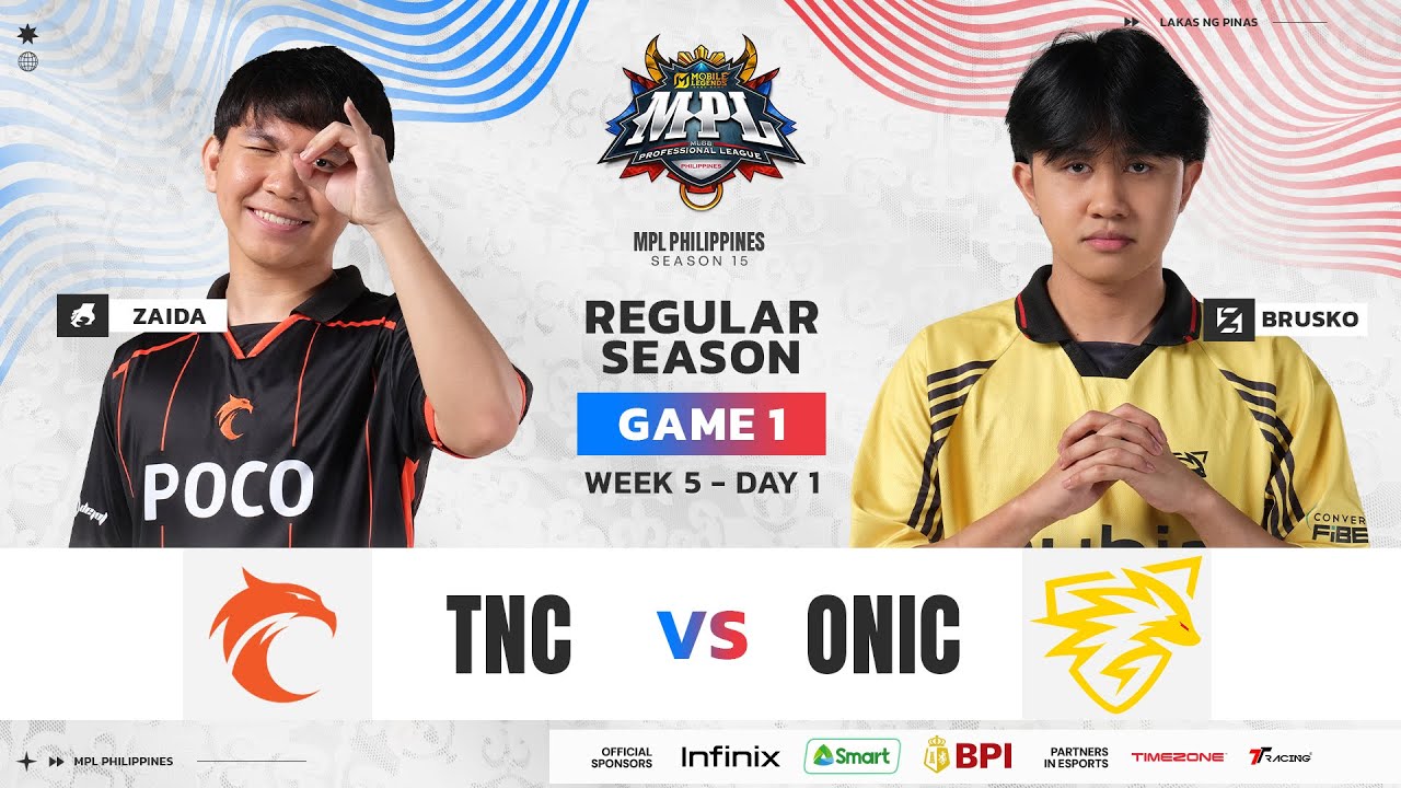 MPL PH S15 - W5D1 - TNC VS ONIC GAME 1