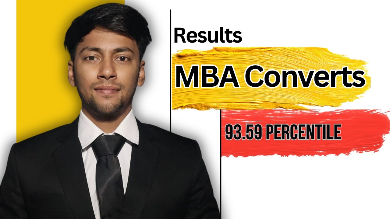 Final MBA Converts After 93.59 Percentile | My CAT 2025 Results