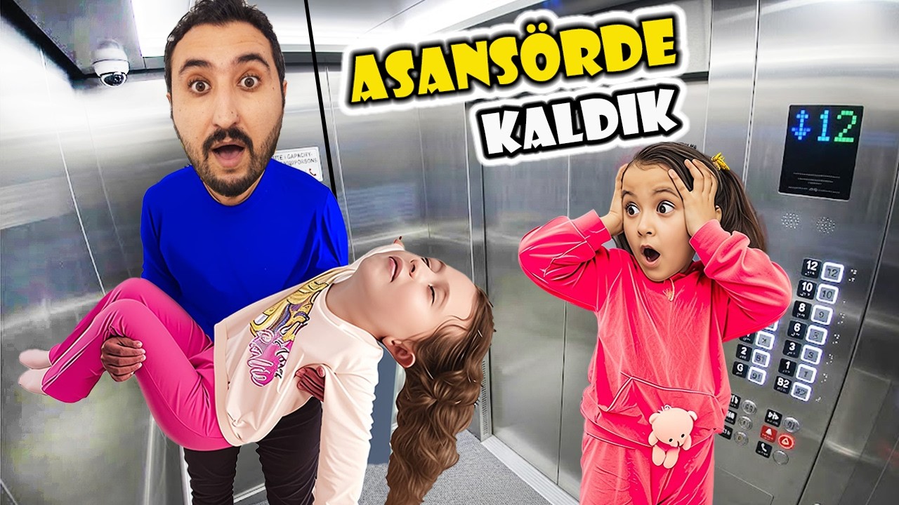 ASANSÖRDE KAPALI KALDIK !! BAHAR BAYILDI ! BAHAR BANU ALYA GÖKHAN !!