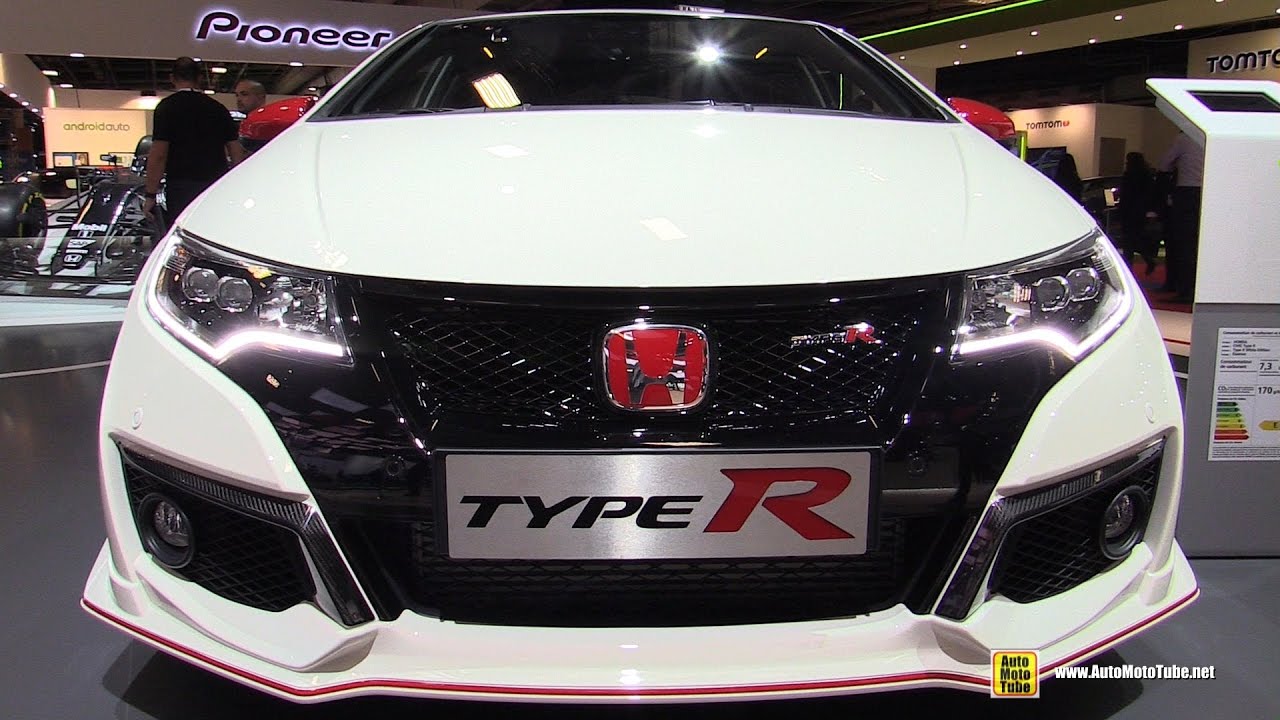 2017 Honda Civic Type R White Edition - Exterior and Interior Walkaround - 2016 Paris Motor Show