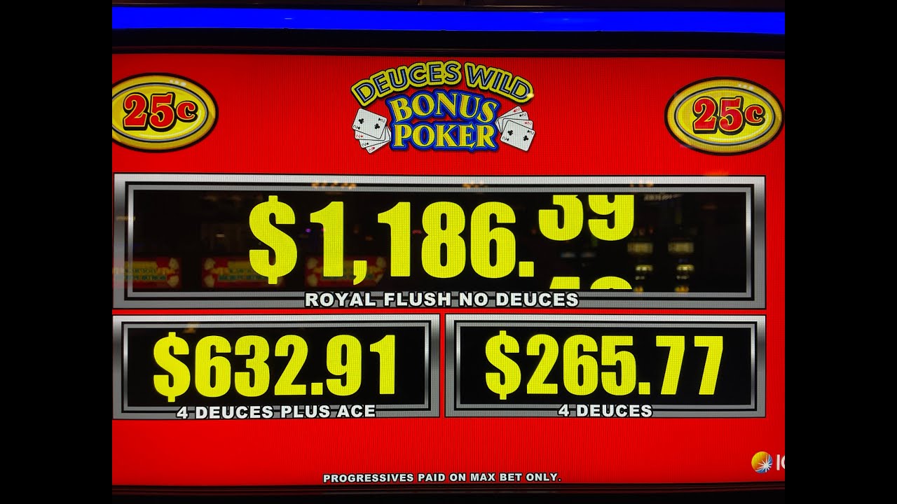 Video Poker: Deuces Wild Bonus Poker Progressive Session!