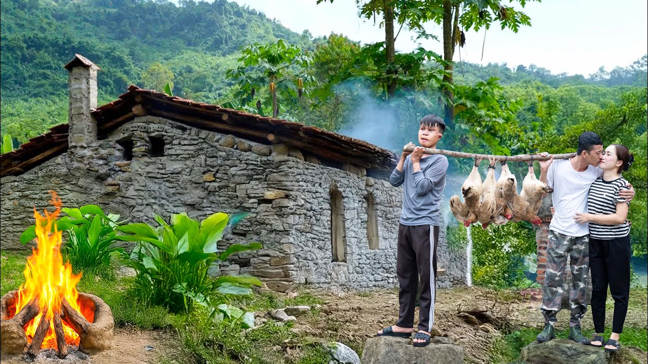CEO Tuan domesticated wild chickens, built an outdoor oven, harvested and made macadamia milk