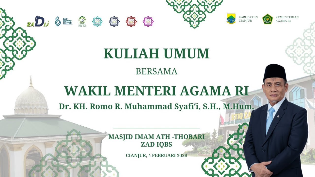 Kuliah Umum bersama Dr. K.H. Romo R. Muhammad Syafi’i, S.H., M.Hum