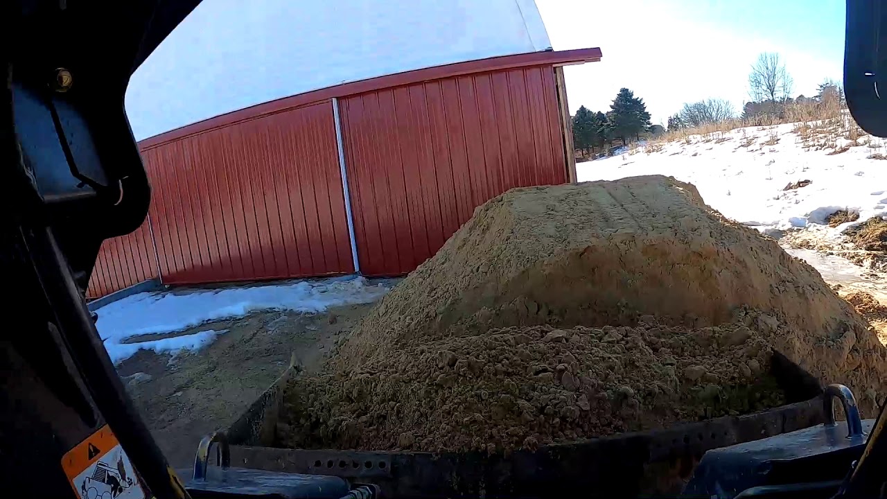 Adding Sand Bedding to the Tie Stall Barn (where cows are milked)