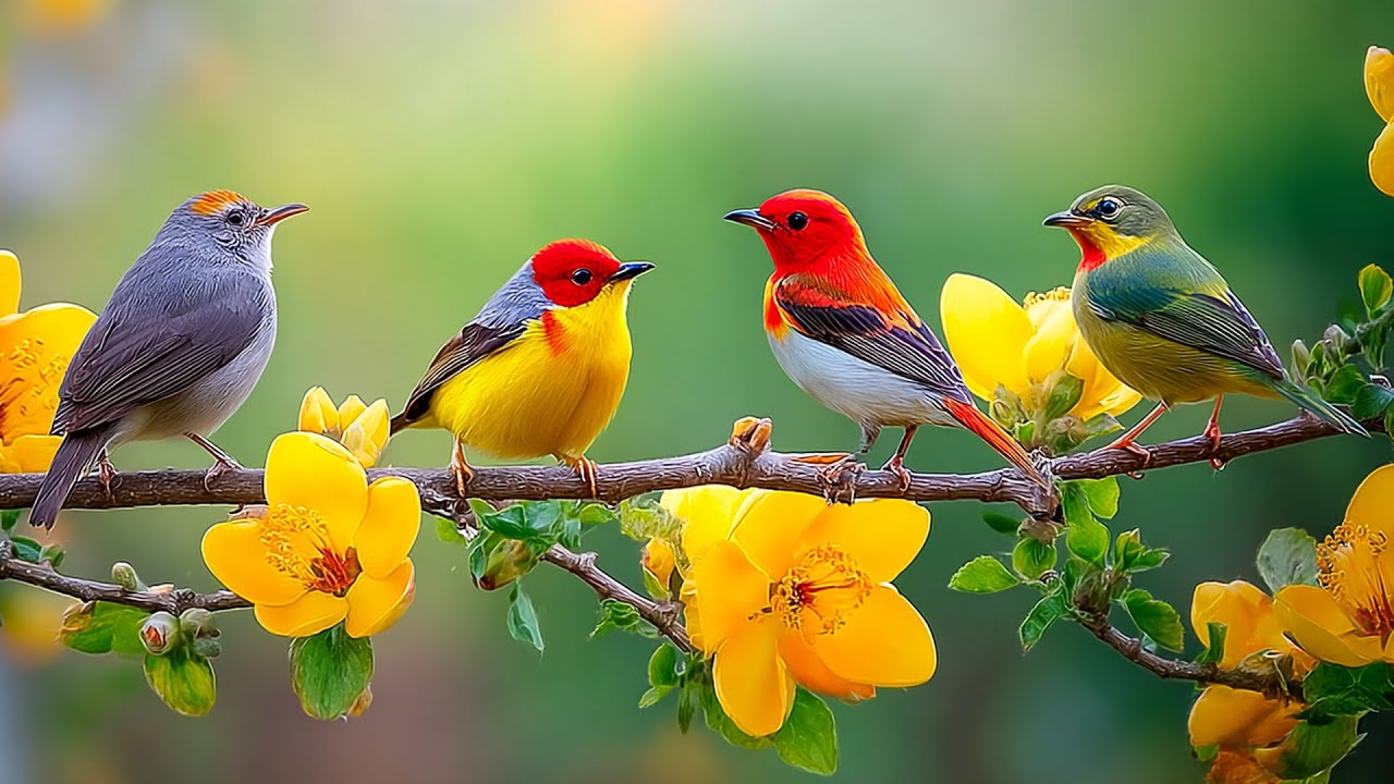 🌸 Spring Birds and Piano Melodies - Relaxing Music for Sleep and Stress Relief 🕊️