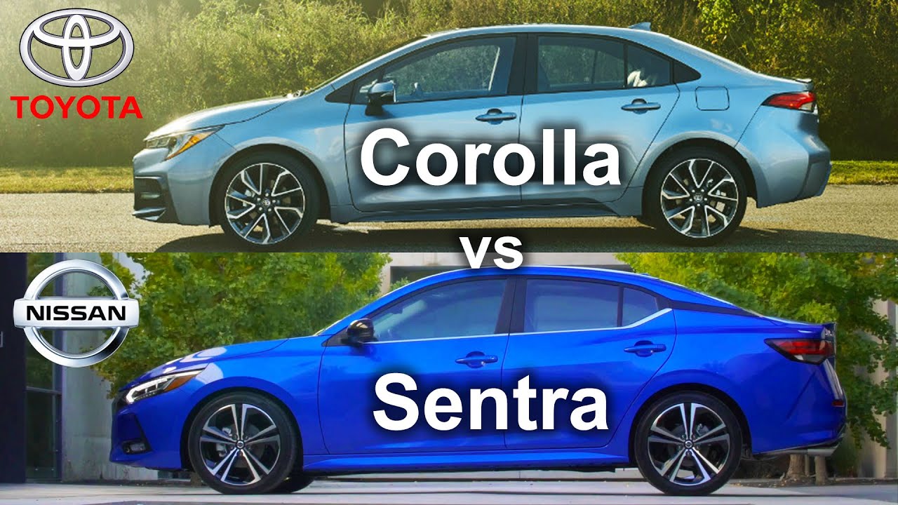 2020 Toyota Corolla vs Nissan Sentra 2020, Sentra vs Corolla, Toyota vs Nissan - design compare