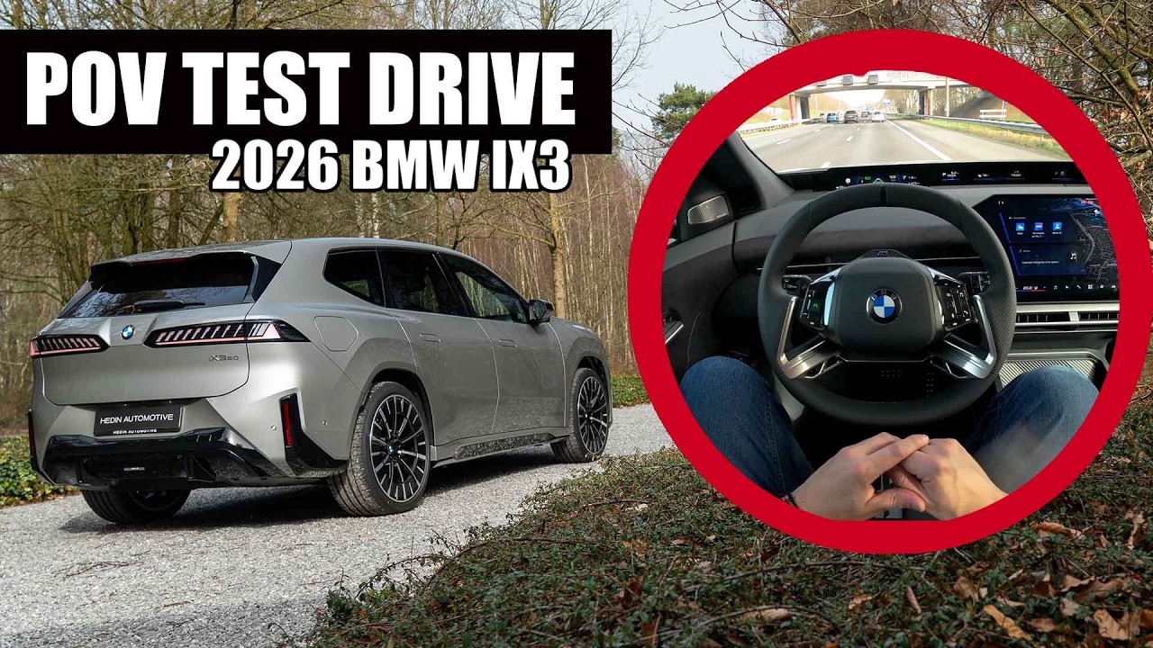 2026 BMW IX3 (469 HP) | POV Test Drive | Autonomous driving, Panoramic Vision Display, Self parking