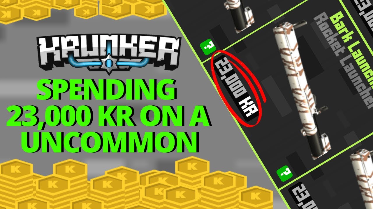 Spending 23 Thousand KR on a Uncommon Skin...... [ Krunker.io ]
