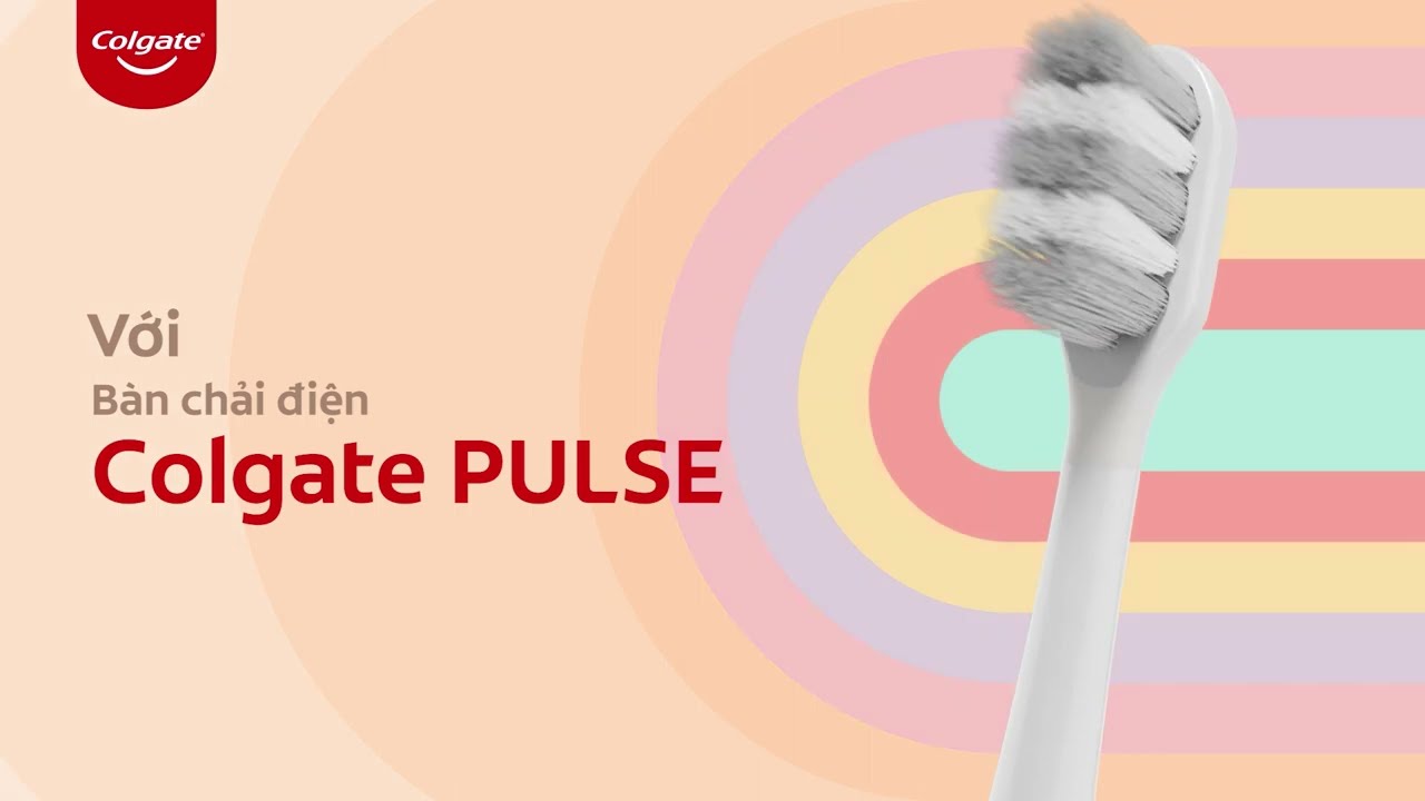 Bàn chải điện Colgate PULSE công nghệ sóng âm, sạch mảng bám gấp 5 lần