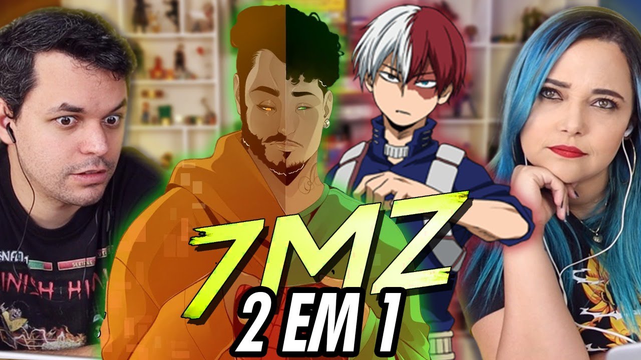 REACT 2 em 1 Rap do Todoroki - FOGO E GELO e SUPER-HERÓIS - Lucas A.R.T. e Pedro Alvez (7 Minutoz)