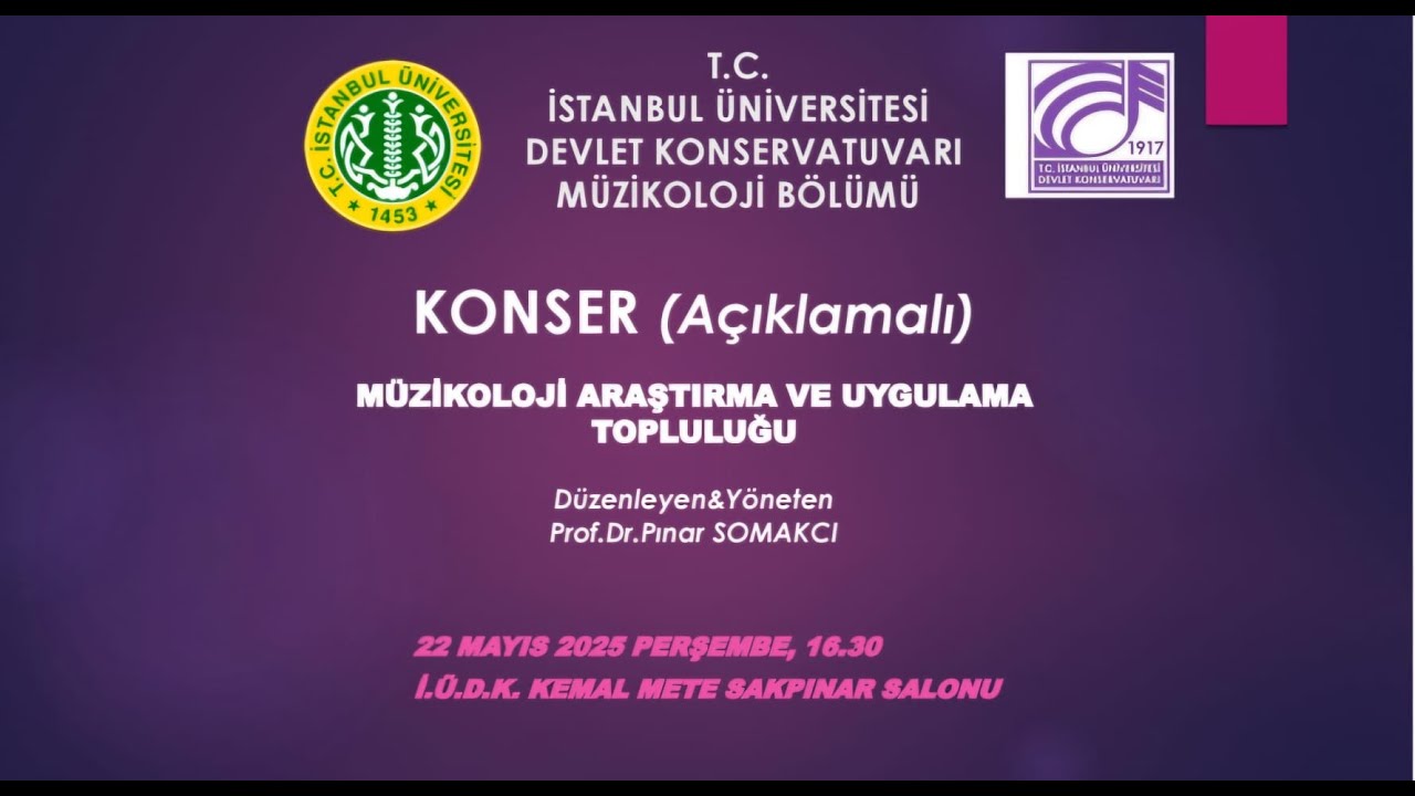 Müzikoloji Araştırma ve Uygulama Topluluğu Konseri