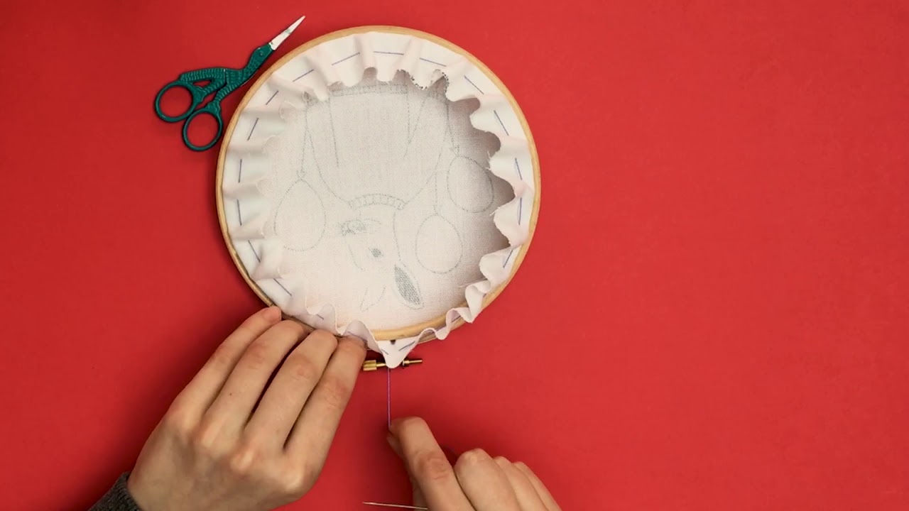 How to frame your embroidery masterpiece.