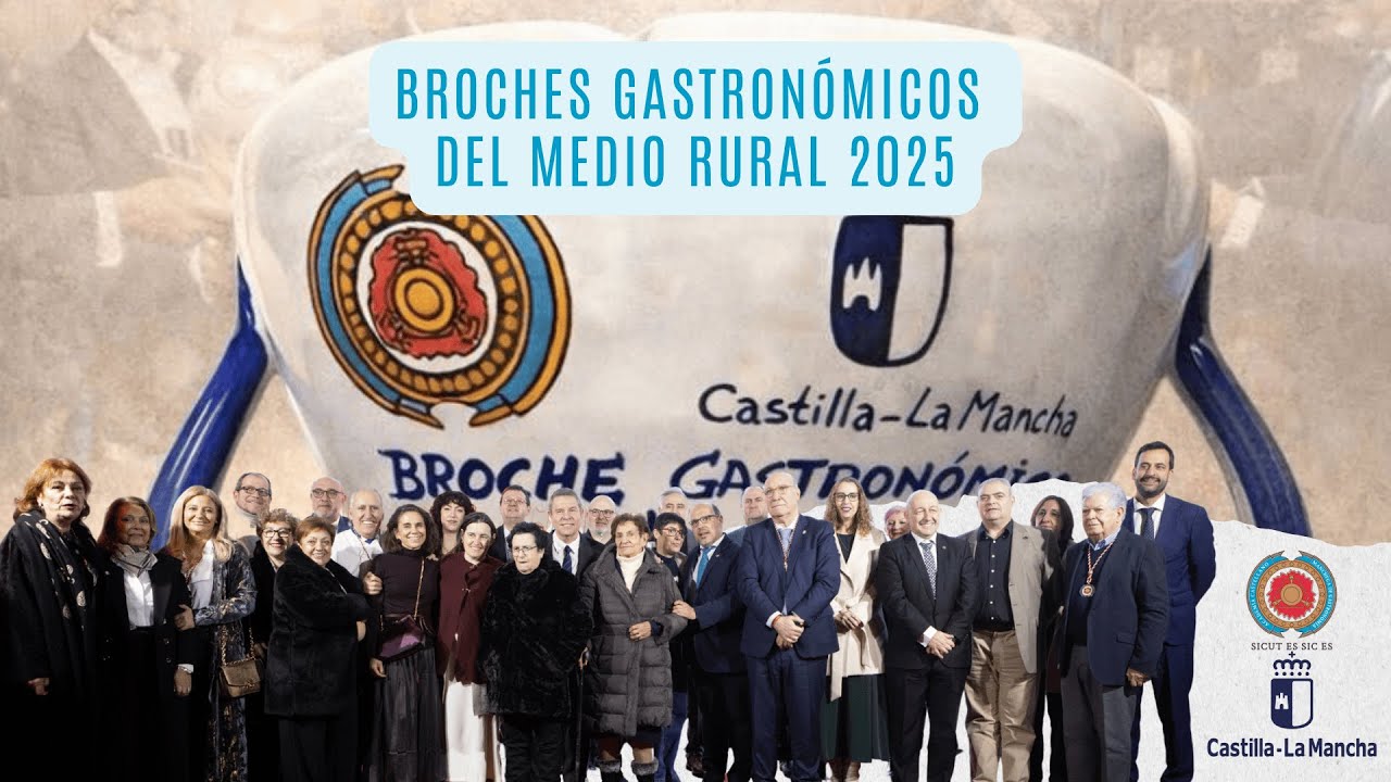 Ceremonia entrega Broches Gastronómicos 2025. Academia Gastronomía Castilla-La Mancha