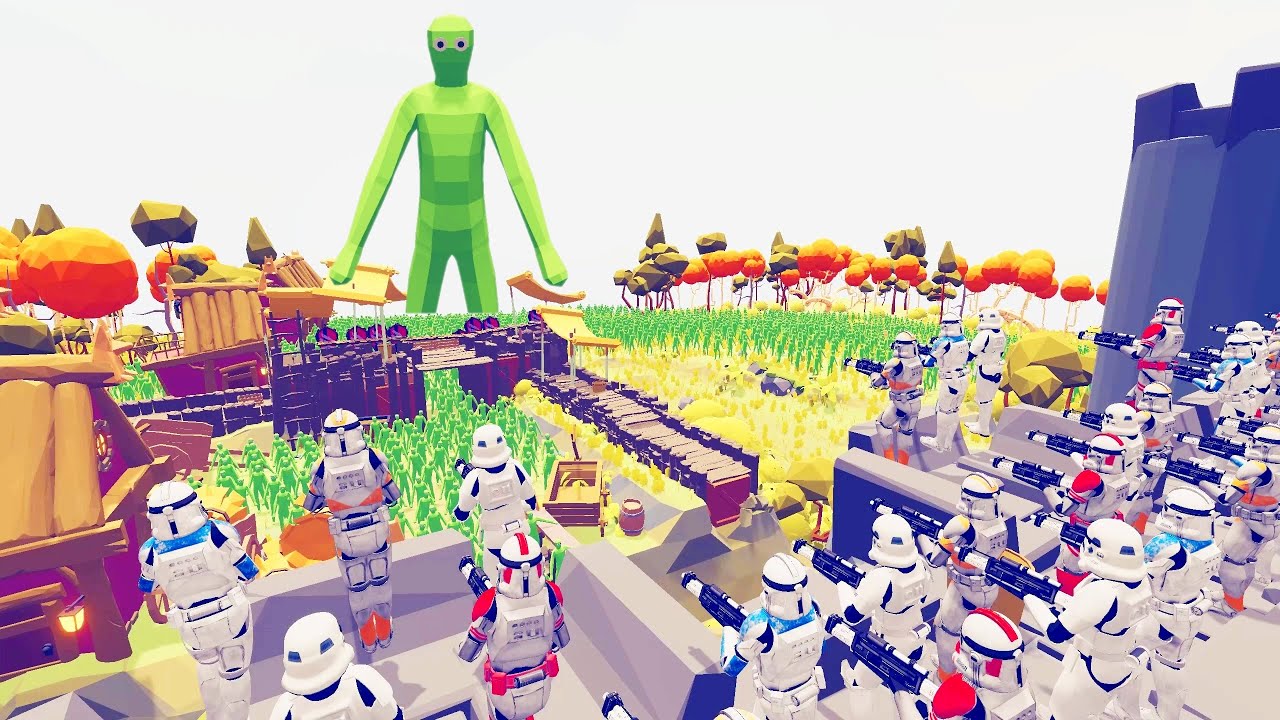 Starwars Defend the Castle Zombies invaded the Castle - Totally Accurate Battle Simulator TABS