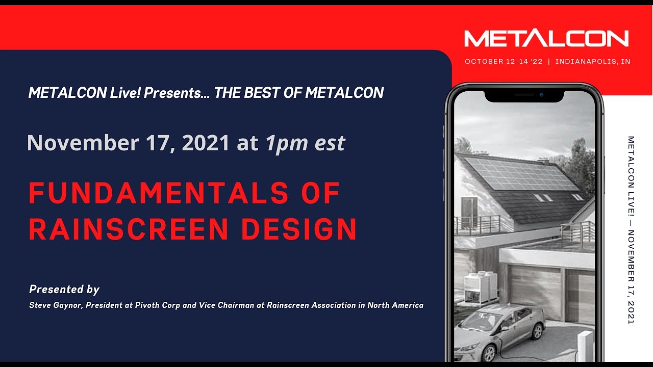 The Best of METALCON: Fundamentals of Rainscreen Design