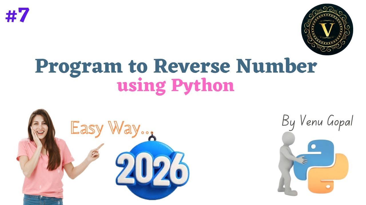 Program To Reverse Number In Python | Python Program To Reverse Number | Reverse Number In Python
