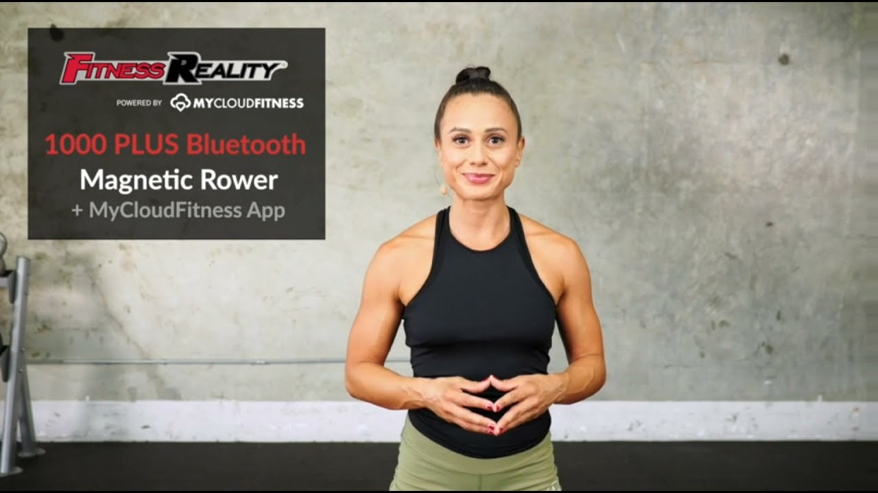 Fitness Reality 1000 Plus Bluetooth Magnetic Rowing Rower with Extended Optional Full Body Exercises