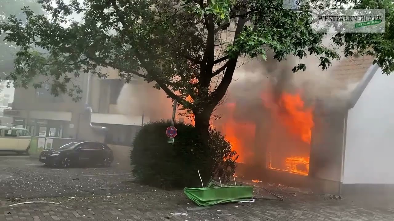 Großbrand in der Herforder Innenstadt