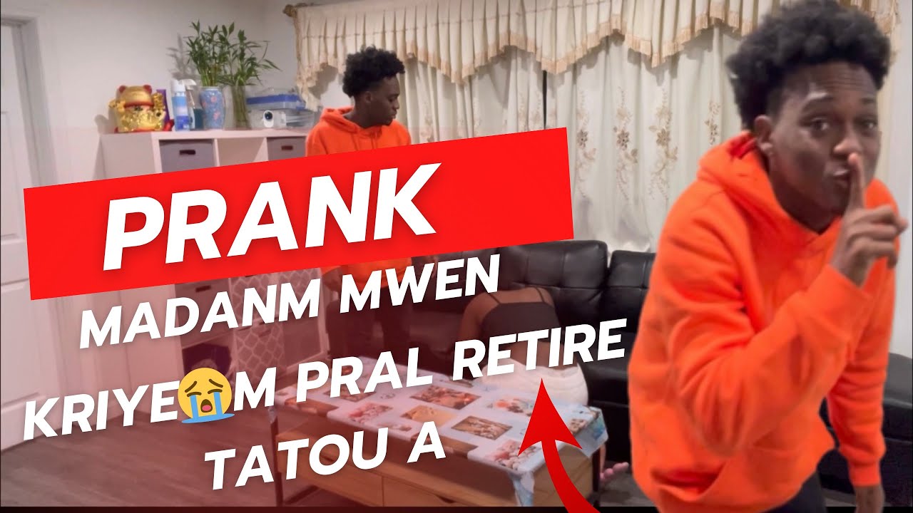 Mezanmi m Prank madanm mwen li kriye😭😭 m dil map efase tatoo a sou mwen 😭